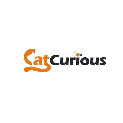 Logo design for "Cat Curious" cat blog and resource site Design by .m.i.a.