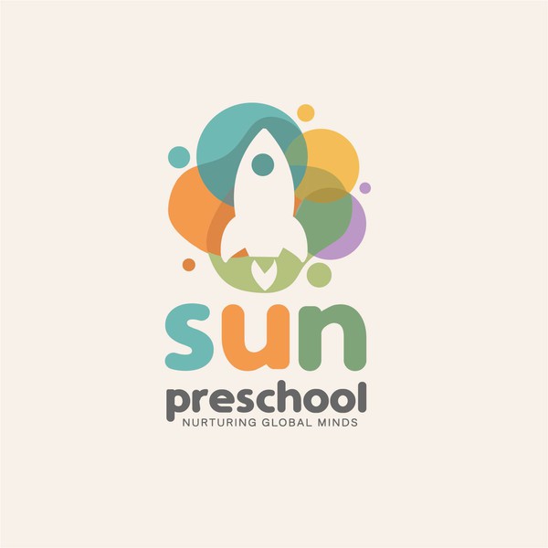 Beautiful, playful logo for Sun preschool
