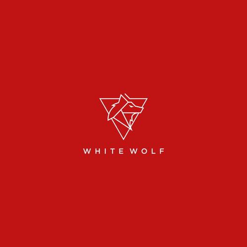 Modern Native-American inspired logo - white wolf associates Design by O N I X