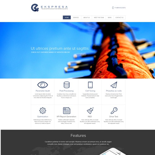 Parallax Website Design Wanted for Ekspresa Diseño de dreamevo