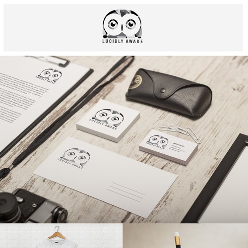 COOL, INTELLIGENT & SIMPLE OWL LOGO DESIGN FOR CLOTHING LINE + LUCIDLY AWAKE!! Design by Turaiphie