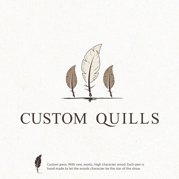 "Custom Quills" Logo desgin