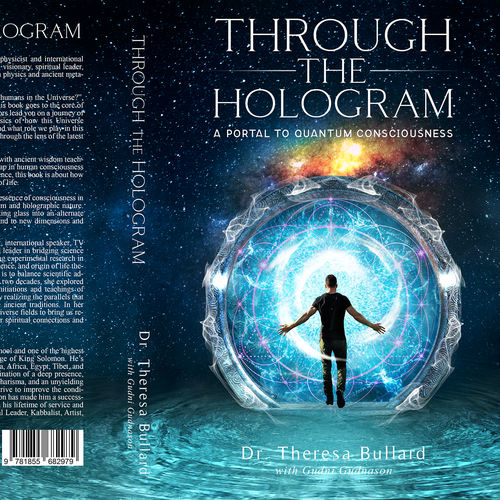 Futuristic Book Cover Design for Science & Spirituality Genre Diseño de H-Izz Design