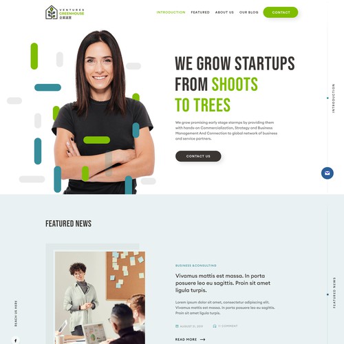 Web page design contest entry by Red Shield