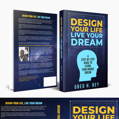 Design a book cover that will turn doubters into dream chasers. Design by Hisna