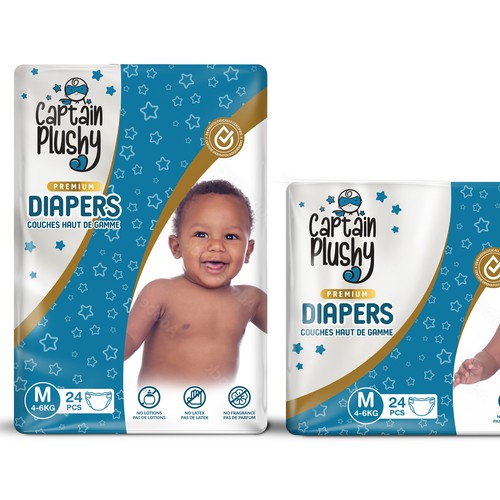 Packaging for playful baby diapers brand Design by Rajith Shantha