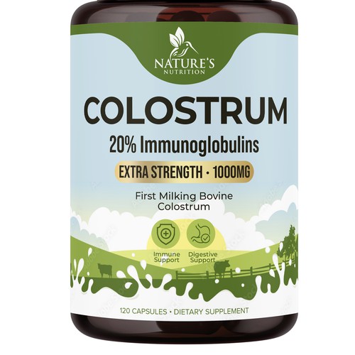 Powerful, Colostrum Design Needed for Nature's Nutrition Design by UnderTheSea™