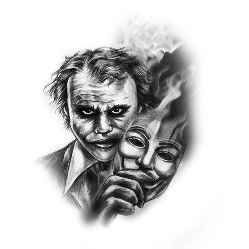 Tattoo Designs - Joker Anonymous Design von MissDDesigns