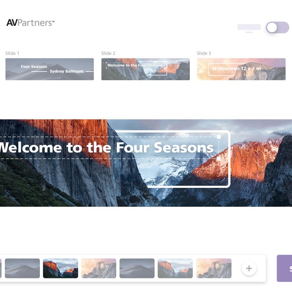 Interactive website for outputting presentation ratios
