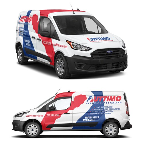 Eye- Catching Van Wrap for our Exotic car & Private Jet Detailing Business. Design by Rockyman