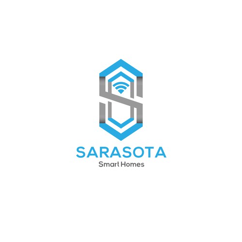 Sarasota Smart Homes logo for our company that does technology innovations and installations Design réalisé par SawaxMen