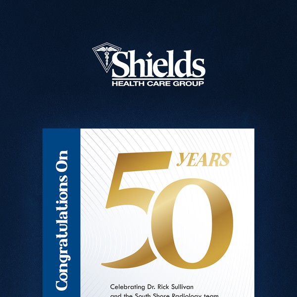 Congratulations print for south shore Radiology