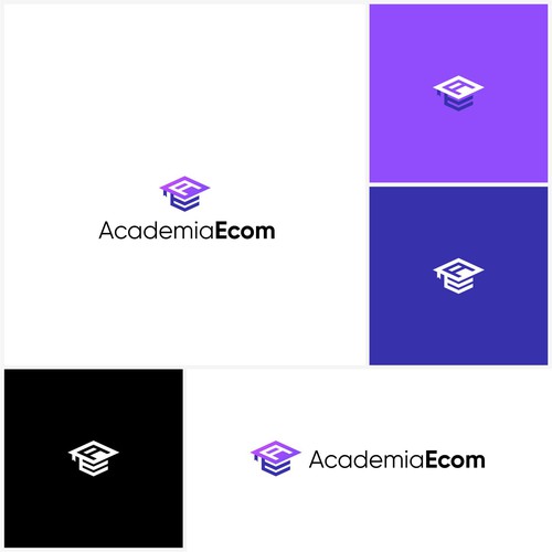 Academia Ecom - Logo For Online Ecommerce Learning Center Design by @fakfokhufu