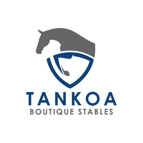 Horse Jumping Logo Design by Rziko1