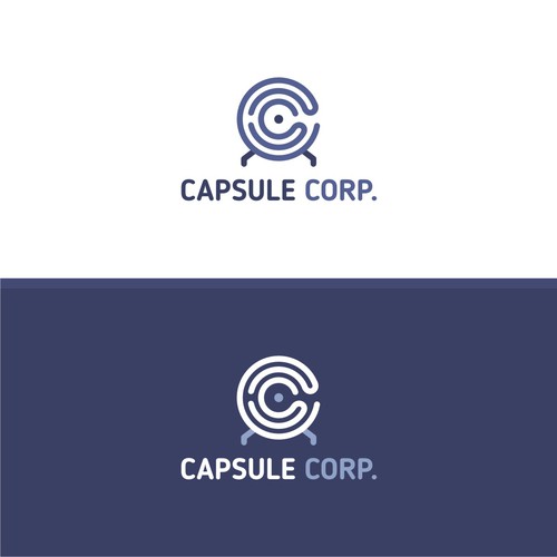 Design di Logo Capsule Corp, univers DBZ di Stark Graphic