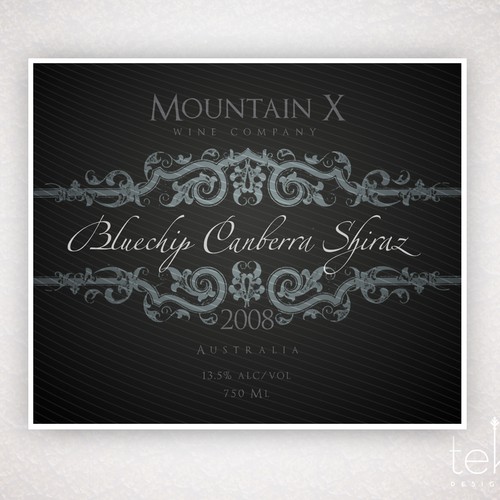 Mountain X Wine Label デザイン by Lauratek