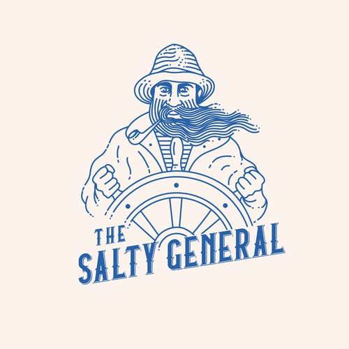 Salty New England General Store / sandwich shop combining classic text & modern imagery Design by Nacer Filez