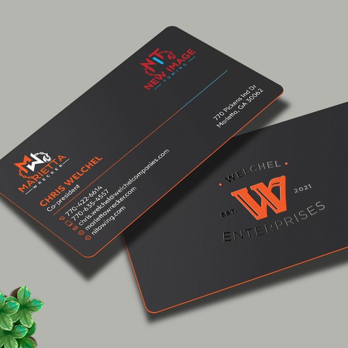 Powerful business card for large towing enterprise Design by Design sp