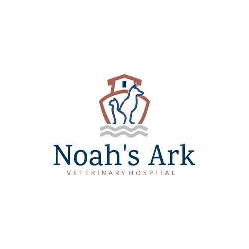 Veterinary Hospital Logo - NOHARK Design by Maxnik