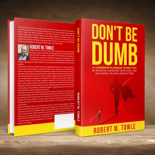 Design a positive book cover with a "Don't Be Dumb" theme Design by studio02