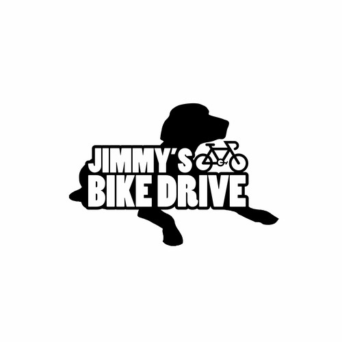 Logo for a bicycle fundraiser and somehow incorporating a black lab Design por bubble92
