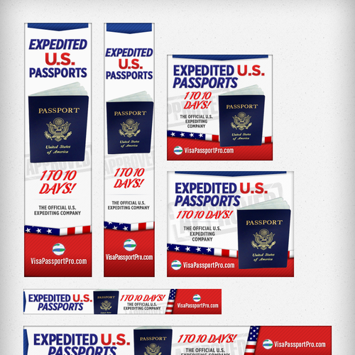 Create the next banner ad for Visa Passport Pro Design by DataFox