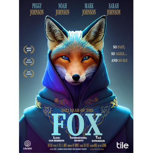 Life360 2023 Year of the Fox Poster Design by Asiel ..