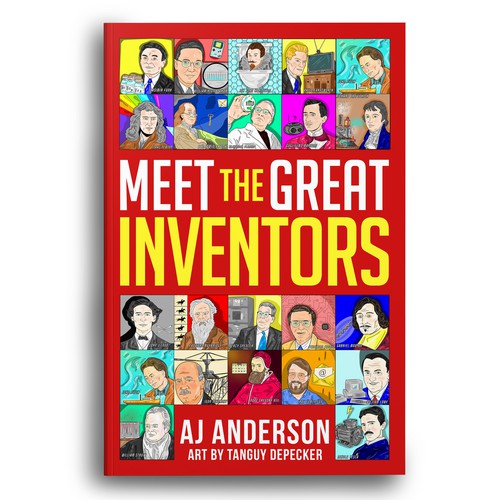 Young Adults Book Cover "Meet The Great Inventors" Design by Bigpoints