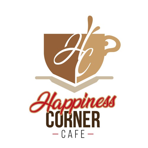 Design a unique logo for Happiness corner cafe | Logo design contest