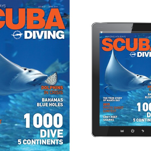 eMagazine/eBook (Scuba Diving Holidays) Cover Design Design by Stefanosp