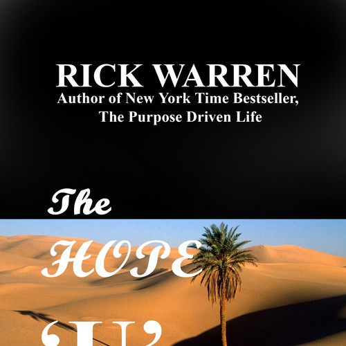 Design Rick Warren's New Book Cover Diseño de pandugadu