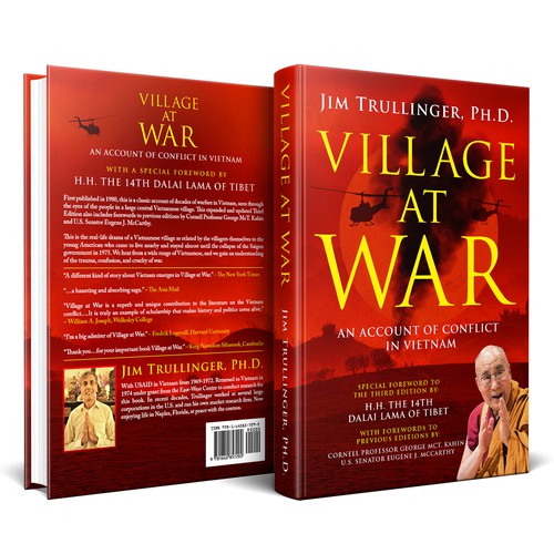 Cover for Third Edition of Classic Work on the Vietnam War. Special Foreword by H.H. the Dalai Lama. Design réalisé par Sam Art Studio