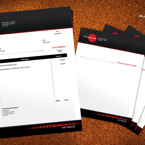 Quickbooks form design for Pubsphere inc. Design by miggmz