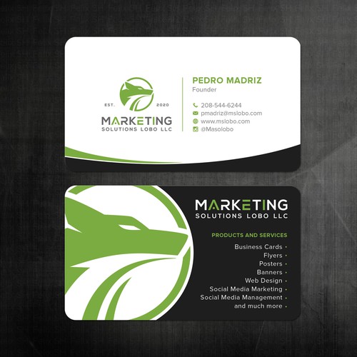 Marketing Solutions Business Card Design Design by Felix SH