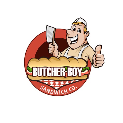 Butcher boy sandwich co. searches for upbeat, cartoon-like logo | Logo  design contest | 99designs