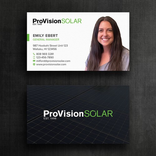 Design Solar Business Cards di Felix SH