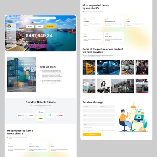 Proposta di design per un contest della categoria Design di sito web realizzata da Shafayat H. Monon™