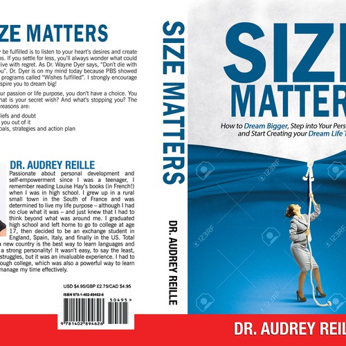 Design an Inspiring Book Cover for "Size Matters" on Dreaming Big! Design by libzyyy