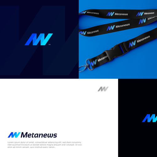 Design a logo for a web3 News platform called MetaNews Design by vedik.technologies®