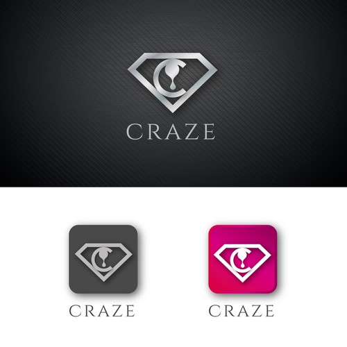 Sophisticated, luxury, edgy social shopping app icon/logo Design by imFlow☀️