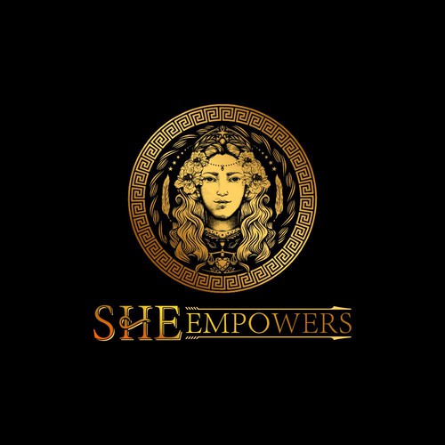 SHEempowers - luxurious design of a woman preferrably in some kind of a circle to appeal to women professionals Design by BlacKing
