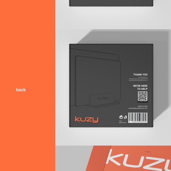 Design by Aksa. titled "KUZY box design"