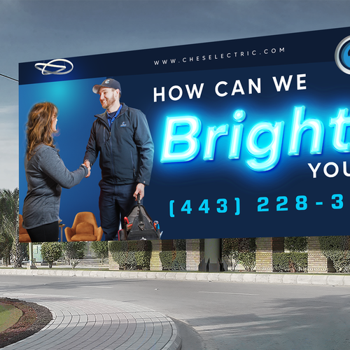 Chesapeake Electric Billboard Design by DEZIGNWAY