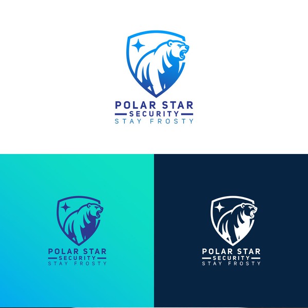 Design by SunKissed titled "polar star security logo"