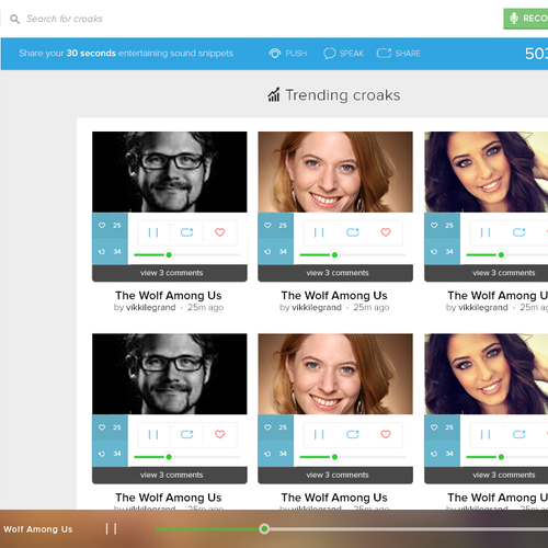 Design the next big Social Media platform for Croak.it! Design von igodzp