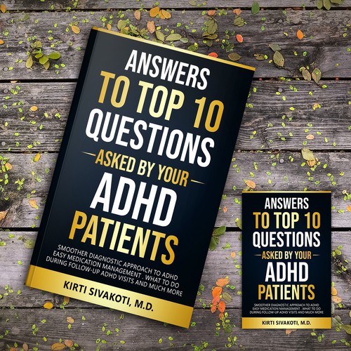 'Design a book cover for ADHD book for doctors' Design by Shark Azer