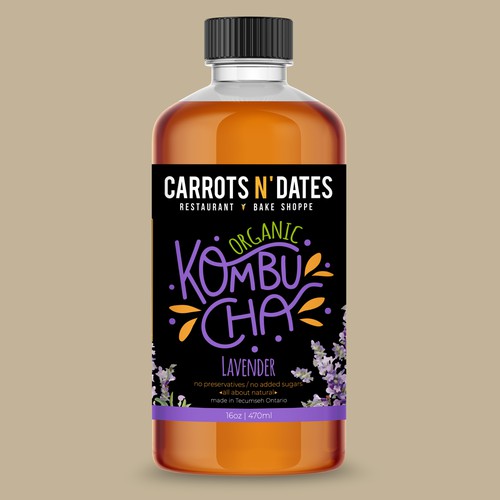 Design a Unique & Funky Kombucha bottle label Design by Daisygirl1702