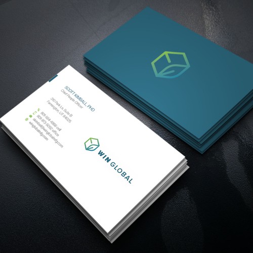 WIN Global Business Card Design-ontwerp door Xclusive16