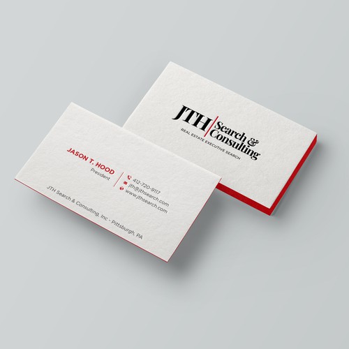 Business Card Design for Executive Search Firm Design by Taaiebah