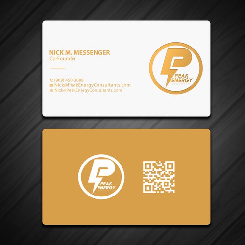 Modern Business Card Design for Electric Energy and Solar Company Design by Rskylight